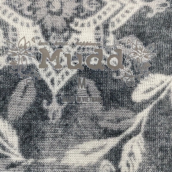 Mudd Pattern Black Racerback Tank Top/ Size Medium - Picture 5 of 5